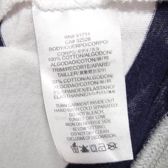 Armani Exchange Nautical Navy White Stripe Tank Top - Picture 4 of 5